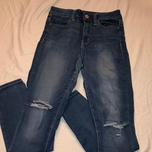 Medium washed jeggings